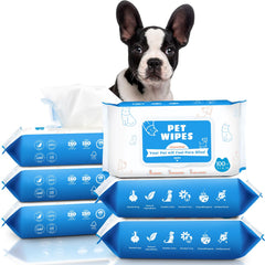 PUMBLER dog wipes for paws and butt in a 600-count bundle for on-the-go cleaning