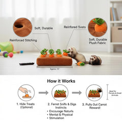 PUMEXFE removable treat carrots enable enrichment sessions with treats.