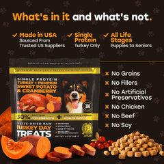 Pup Choice resealable pouch keeping treats fresh.