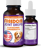 Pup Labs Freedom Joint Drops bottle for dog joint support and mobility