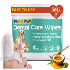 PUP PAW dental wipes finger-pack for simple daily oral care