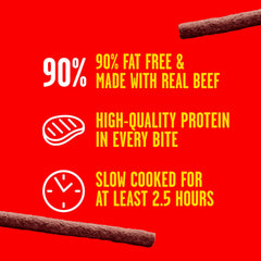 Pup-Peroni Lean Beef treats back panel with nutrition details and no Red 40