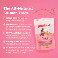 Pupford Freeze Dried Training Treats Salmonâmess-free rewards for on-the-go training.