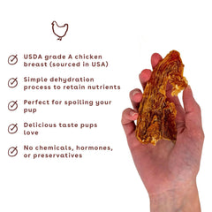 Pupford low-calorie dog jerky suitable for frequent rewards during training