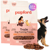 Pupford Soft & Chewy Chicken treats packaging for 2-pack, ideal for frequent rewards.