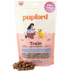 Pupford Surf-Turf freeze-dried treats for training rewards.