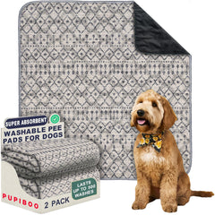 PUPIBOO washable pee pad with absorbent core protects floors during housebreaking