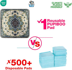 PUPIBOO washable pee pad for cats highlighting multi-pet use.