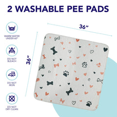 PUPIBOO multi-layer core locks moisture and reduces leaks