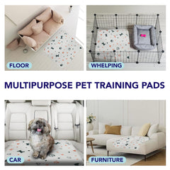 PUPIBOO pads feature stylish patterns that blend with home decor
