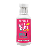 PUPIBOO Wee Out Wash bottle labeled for pet-safe odor control.
