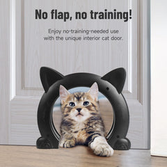 PUPIHOM Cat Door supports cats up to 21 lbs with a secure opening.