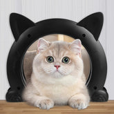 PUPIHOM Cat Door interior wall installation shows a clean, space-saving pet entry.
