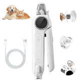 Puppalace nail grinder clipper front view for easy at-home pet care.