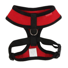 Puppia soft mesh harness showing padded neck opening for gentle contact during walks.