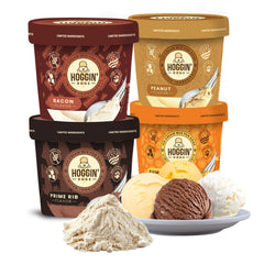 Puppy Cake Hoggin' Dogs pumpkin ice cream mix for dogs, scoopable treat for hot days