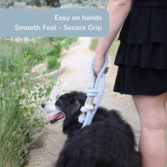 PUPPYSENTIALS soft grip leash close up showing comfortable handle