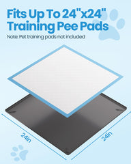 Puppyspout non-slip bottom keeps the tray stable on busy floors