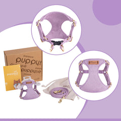 Puppytie No Pull XS fabric close-up featuring soft breathable material.