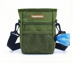 PupSensei dog treat pouch with magnetic auto-close for spill-free training