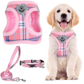 PUPTECK adjustable harness pink close-up for all-day comfortable walks
