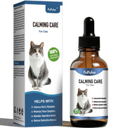 PuPulse Calming Drops bottle with dropper for easy stress relief in cats.