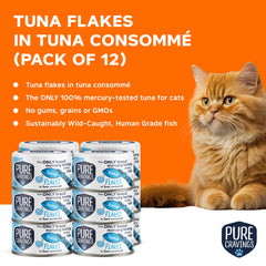 Pure Cravings served in a cat bowl with tuna consommé texture.