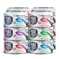Pure Cravings Flakes Tuna Consommé bowl showing grain-free, hydrating meal.