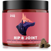 Pure Dogs Hip & Joint chews bottle pour for easy daily dosing.