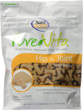 Pure Vita hip-joint treats packaging with real chicken for premium snacking