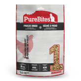 PureBites chicken breast freeze-dried treat close-up showing protein-rich cat snack