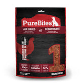PureBites Chicken Jerky bag front showing 1-ingredient formula for clean protein snack