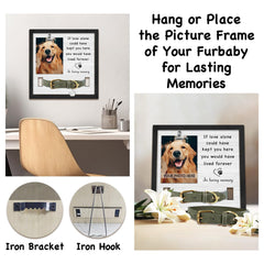 PureFly 9x9 pet memorial frame in thick wood panels for lasting display