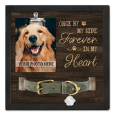 PureFly dog memorial frame with collar mount preserves beloved pet memories.