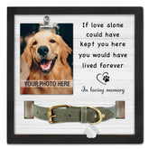 PureFly pet memorial frame with collar mount for dignified remembrance