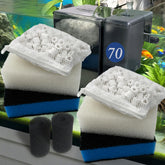 Purifilogix replacement maintenance kit components for AquaClear filters.