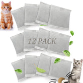 PurifyLogix 12-pack odor eliminator in hooded litter box for fresher air.