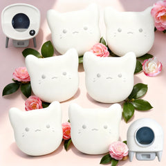 PurifyLogix pods placed in litter box drawer for easy replacement