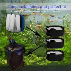 PurifyLogix white floss filter pad cleans debris for clearer water.