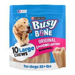 Purina Busy Bone Original center with real pork for tasty reward