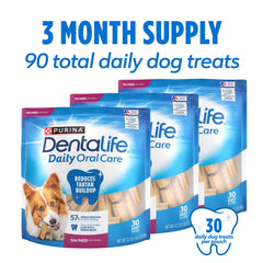 Purina DentaLife eight-ridge chews for thorough cleaning