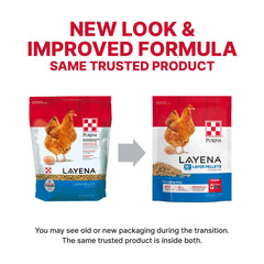 Purina Layena Pellets close-up textured feed designed for steady intake