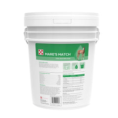 Purina Mare's Match prepared milk mix supports consistent foal intake.