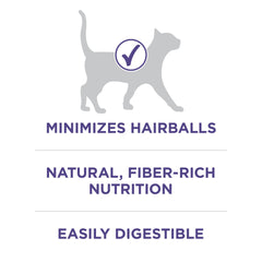 Purina ONE Hairball Formula kibble texture shows crunchy bites cats enjoy during meals