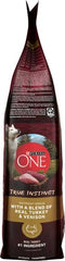 Purina ONE dry dog food bag highlighting omega-6 for healthy skin and coat.