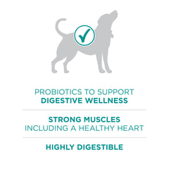 Purina ONE Plus Digestive Health real chicken first ingredient supports lean muscle