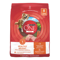 Purina ONE Plus Healthy Weight tender morsels enhance flavor while supporting lean muscles.