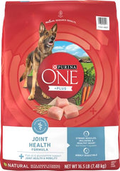 Purina ONE Plus Joint Health kibble and morsels showing texture variety for enjoyment.