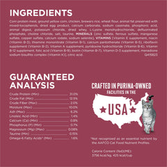 Purina ONE SmartBlend packaging image emphasizing easily digestible ingredients.