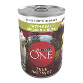 Purina ONE Tender Cuts in Gravy with Real Chicken and Duck can, savory meal for dogs
